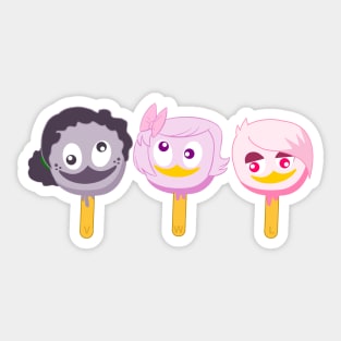 DuckTales  Webby Lena and Violet ice cream Sticker